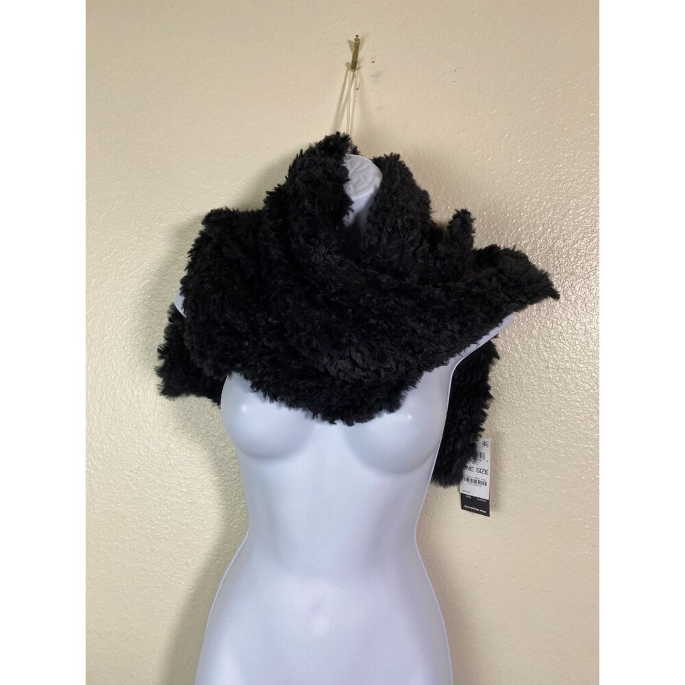 New Womens NWT INC‎ International Concepts Black Soft Scarf One Size Soft Cozy